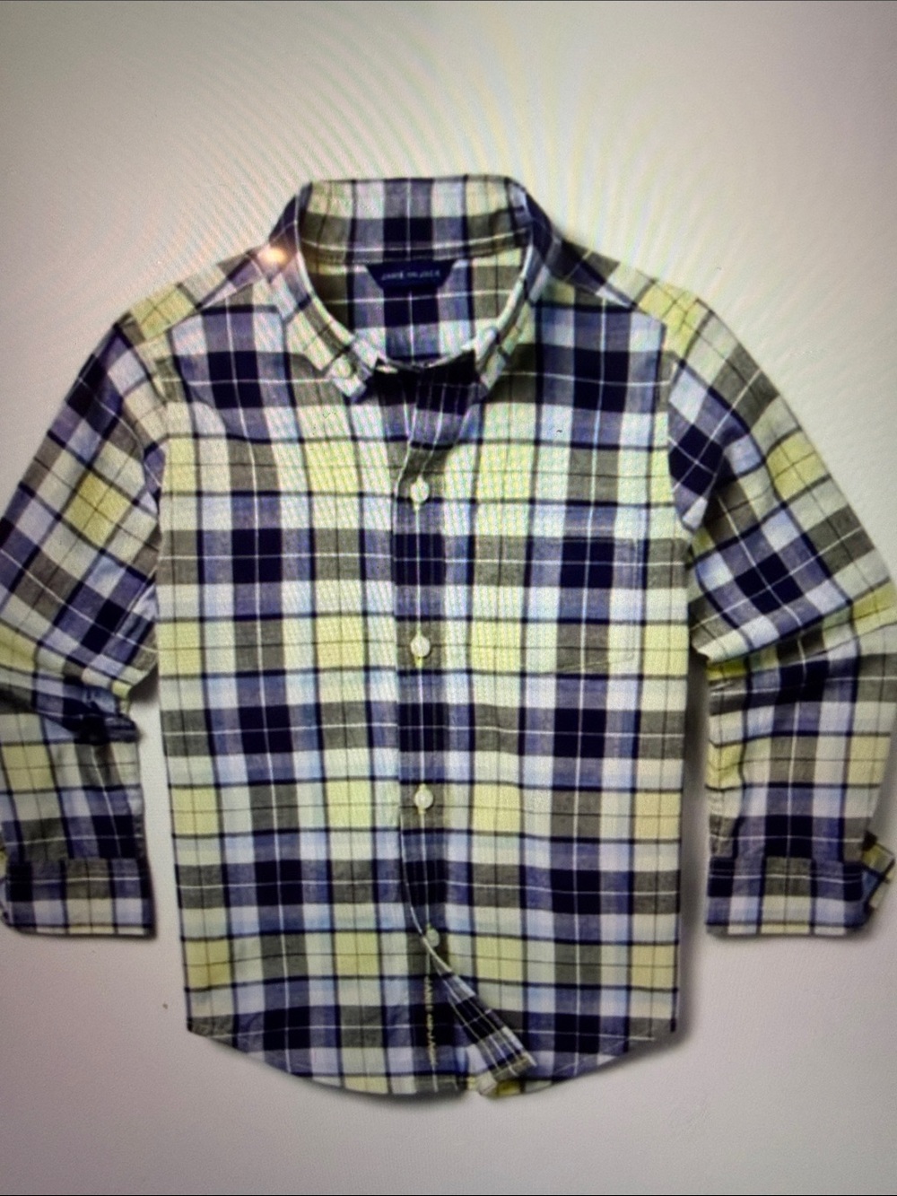 NWT Janie & Jack Plaid Shirt, 7
